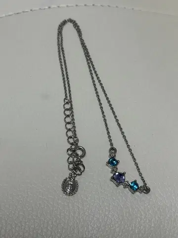 실버 목걸이 스톤
