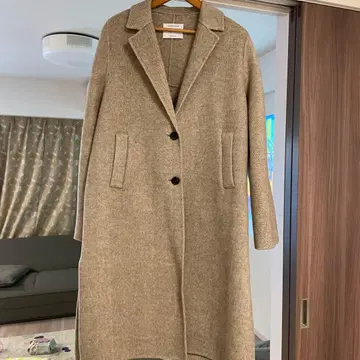 Regleam 베이지 울 혼방 롱 코트