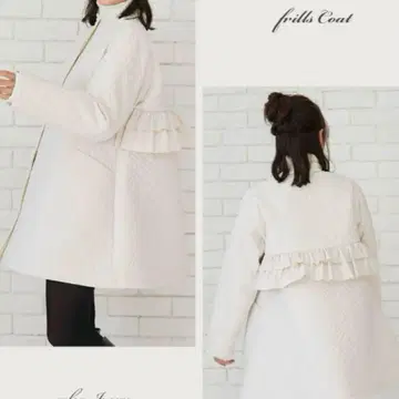 사와사 Myu 하트 버튼 퀼팅 코트