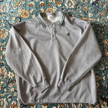 그레이 피케 셔츠 맨투맨