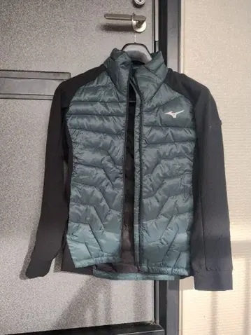 Mizuno 패딩 자켓 다크 그린/블랙 s