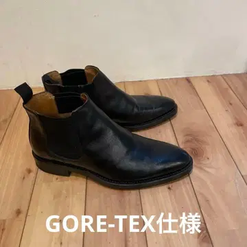 블랙 사이드 고어 부츠 가죽