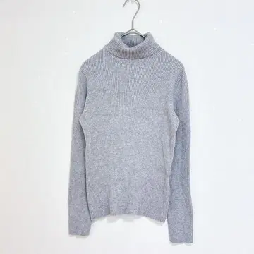 프리즈마트 니트 그레이 하이넥 긴팔 얇은 소재 심플 가을 겨울