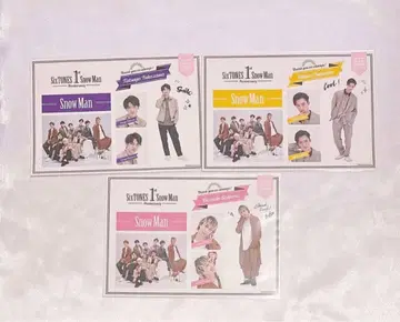미개봉품 SixTONESSnowMan 1st Anniversary 스티커