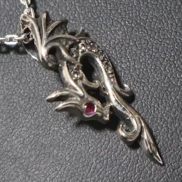 행운의 수호자 드래곤 모티브 실버 925 목걸이 참