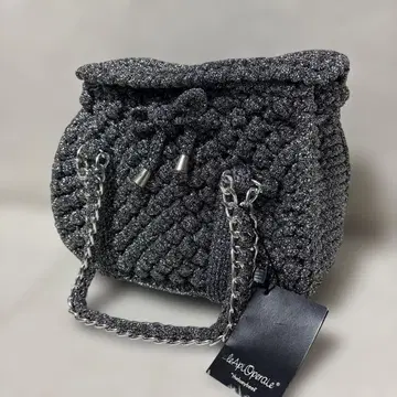 미사용 새상품 레어 컬러 레어 오페라 니트 핸드백 이탈리아 결혼식