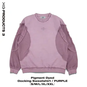 XG Pigment Dyed Docking Sweatshirt L 사이즈