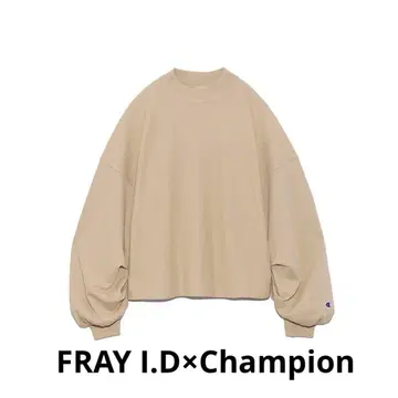 새상품급 프레이 아이디 x champion 턱 슬리브 루즈 풀오버