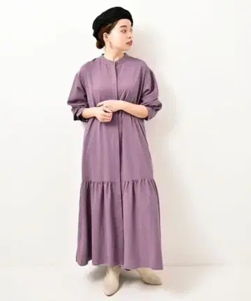 새상품급 le.coeurbland 티어드 헴 셔츠 원피스