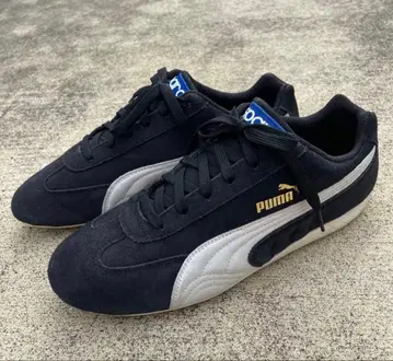 스피도 캣 네이비 그레이 스웨이드 스니커즈