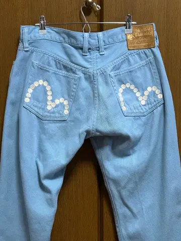 EVISU 페어웨이 진스 라이트 블루 W36