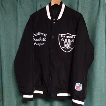 RAIDERS 레이더스 NFL GU 콜라보 바시티 자켓 L