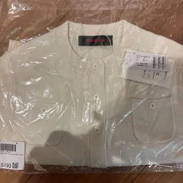 CABaN 코튼 캐시미어 크루넥 가디건 화이트