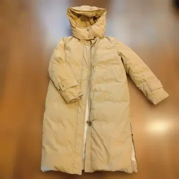 Spick and Span 후드 부착 롱 다운 코트