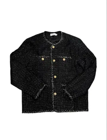 [ ALUDE SELECT ] black gord tweed jacket