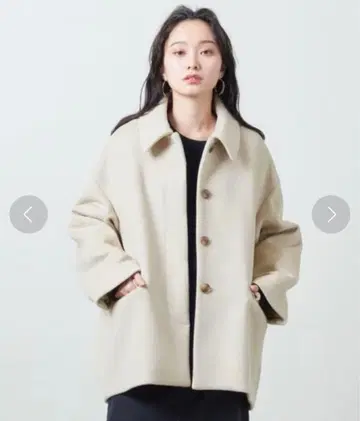 새상품급 MARW 미들 코트 36 아이보리