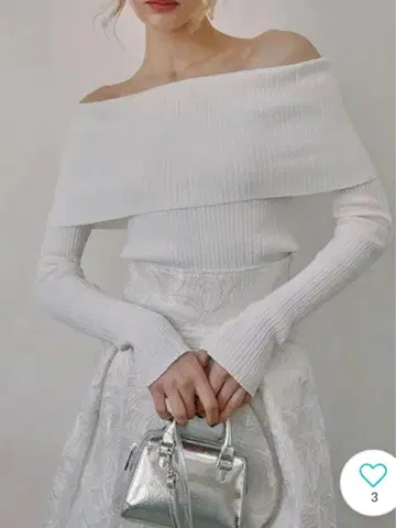 eimy 오프숄더 리브 니트 화이트 F 겨울 가을 상의