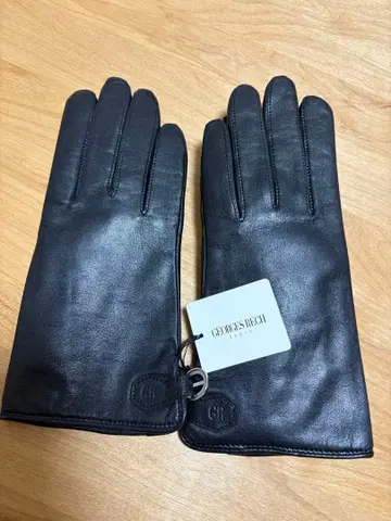 블랙 가죽 장갑