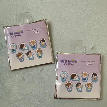 BTS Island 브로치 컬렉션 2개 세트 미개봉