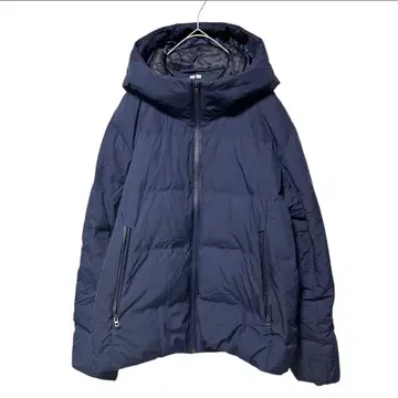 [UNIQLO] 유니클로 심리스 다운 파카 3D 컷 네이비 (M)