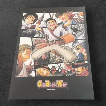 [ 레어 ] GUN BLAZE WEST 아트 포스터 와츠키 노부히로