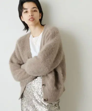 Whim Gazette 캐시미어 혼방 FOXEY 2way 가디건