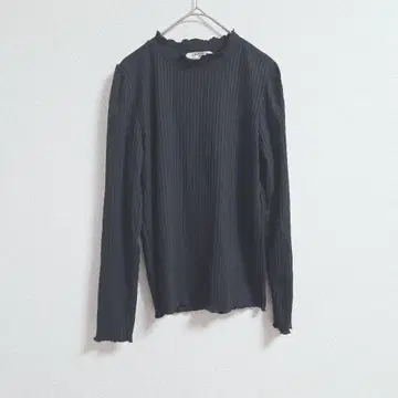 URBANITY 리브 티셔츠 M 사이즈 블랙 긴팔 스트레치