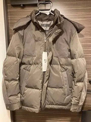 유니클로 +J 다운 오버사이즈 후드티