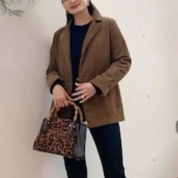 [ 미사용품 ] Vicente 코듀로이 더블 자켓 브라운 F 사이즈