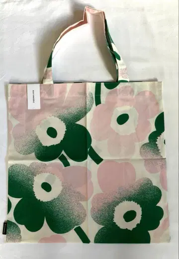 새상품 마리메꼬 토트백 우니코 그린 x 라이트핑크