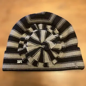 소니아 리키엘 SR 커다란 꽃 모티브가 개성적인 니트 모자 이탈리아제