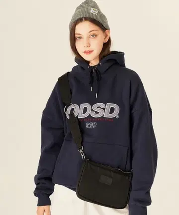 ODSD 네이비 로고 후드티