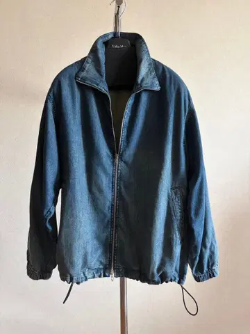 DIESEL 다크 데님 집업 자켓