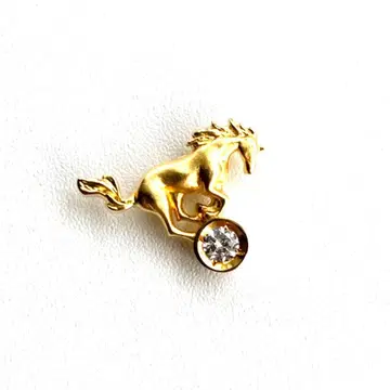 말 오년 호스 핀 브로치 골드 실버 핀즈 배지 내년 십이지신