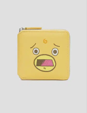 골드 컬러의 갓슈 벨 칸초메 지퍼 지갑