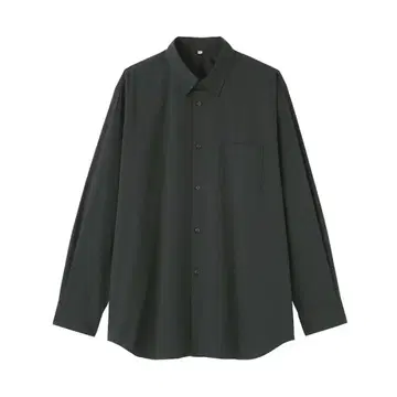 무인양품 신사 포플린 레귤러 카라 셔츠