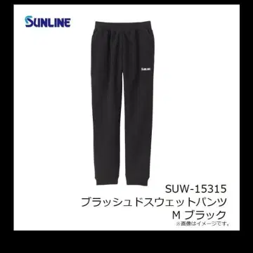 SUNLINE SUW-15315 블랙 스웨트 팬츠 M