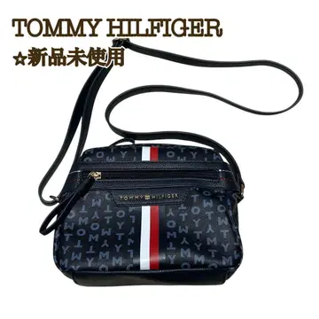 [새상품] 타미힐피거 숄더백 네이비 모노그램 로고