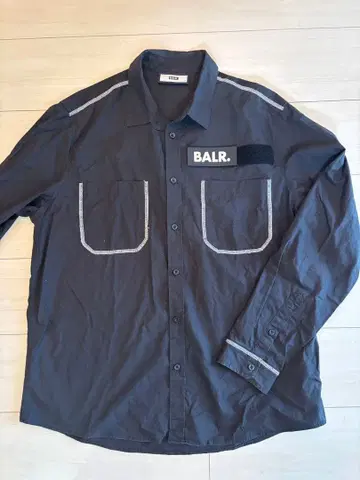 BALR. 블랙 셔츠 L 사이즈