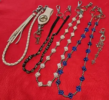 새상품 지갑 체인 키링 레트로 80~90년대 바이커 펑크