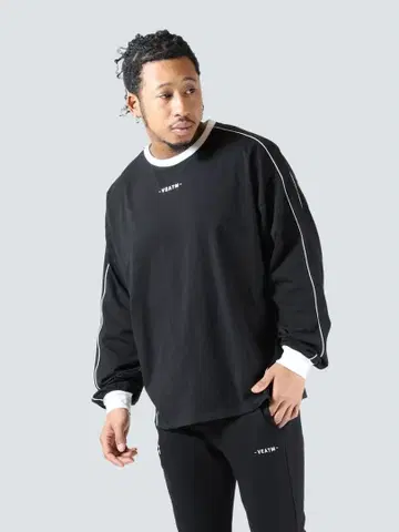 VEATM 블랙 긴팔 티셔츠 L 사이즈