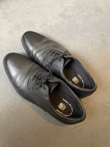 블랙 가죽 드레스 슈즈 레이스업