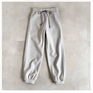 SYSORUS (시소러스) 멜톤 니트 조거 팬츠 38 라이트 그레이