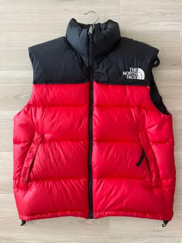 THE NORTH FACE 다운 베스트 빨간색 블랙