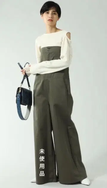 미사용품 ROSE BUD 베어 절개 올인원