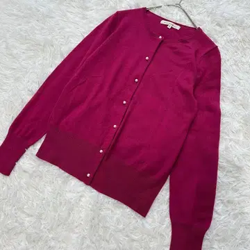 그린 라벨 릴랙싱 펄 버튼 긴팔 가디건 울