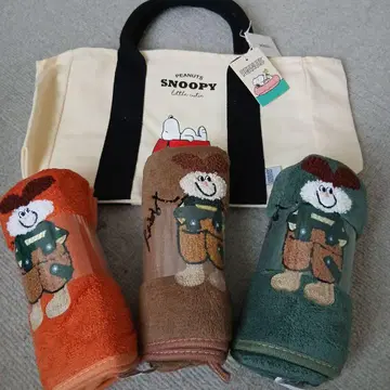 PEANUTS 토트백과 타월 세트
