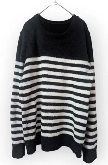 리사운드 클로징 보아 파일 원단 니트 보더