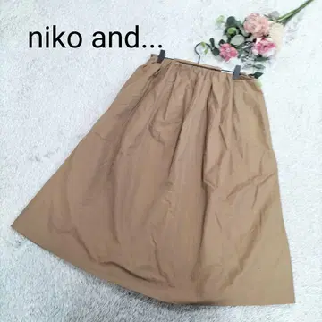 [니코앤드 - ] 여성용 무릎 기장 플레어 스커트 허리밴딩 포켓 포함