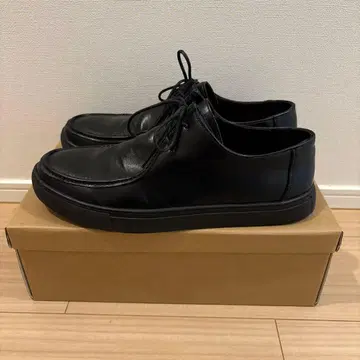 MYSELF 블랙 레이스업 슈즈